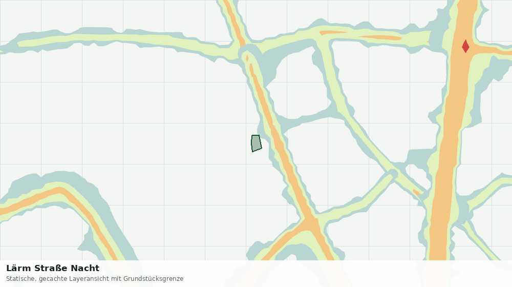 Statische Kartenansicht: Lärm Straße Nacht