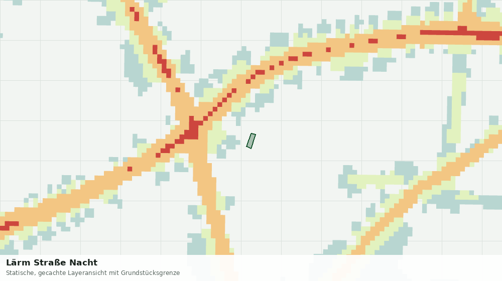 Statische Kartenansicht: Lärm Straße Nacht