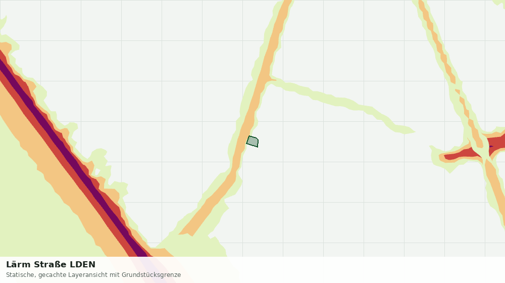 Statische Kartenansicht: Lärm Straße LDEN