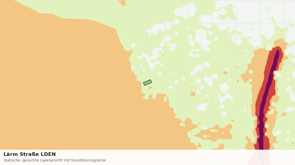 Statische Kartenansicht: Lärm Straße LDEN