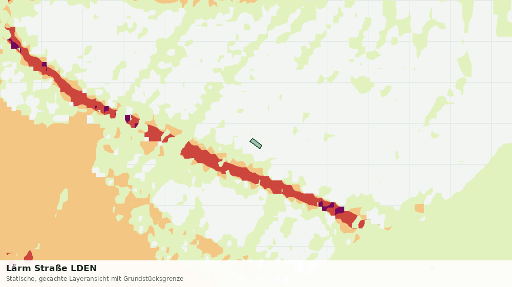Statische Kartenansicht: Lärm Straße LDEN