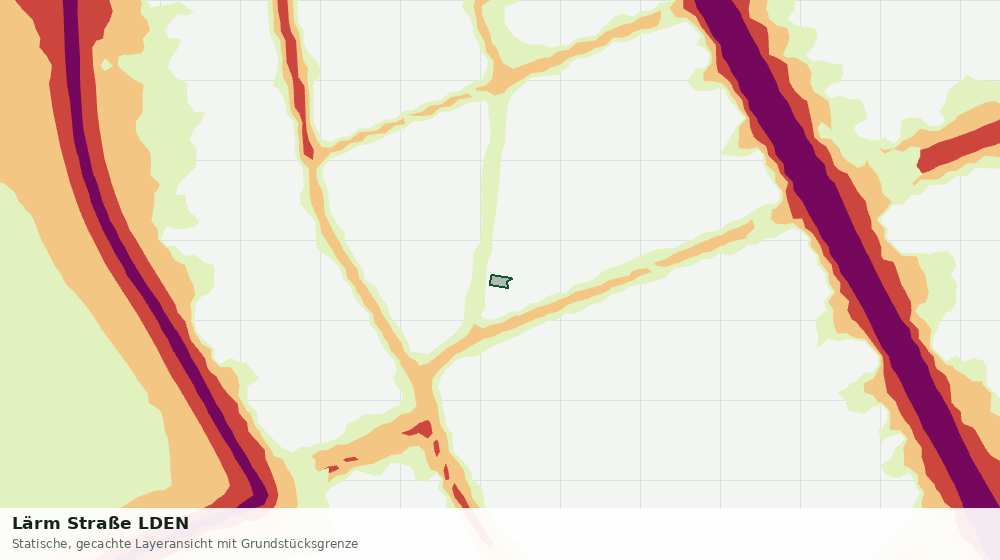 Statische Kartenansicht: Lärm Straße LDEN