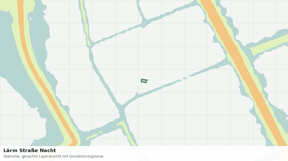 Statische Kartenansicht: Lärm Straße Nacht