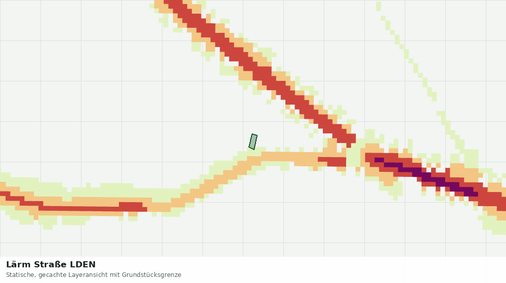 Statische Kartenansicht: Lärm Straße LDEN