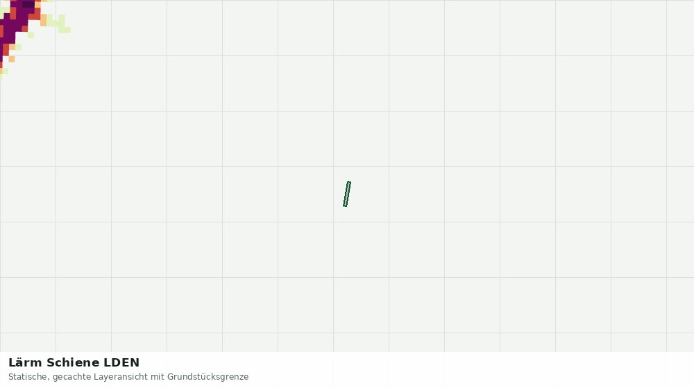 Statische Kartenansicht: Lärm Schiene LDEN