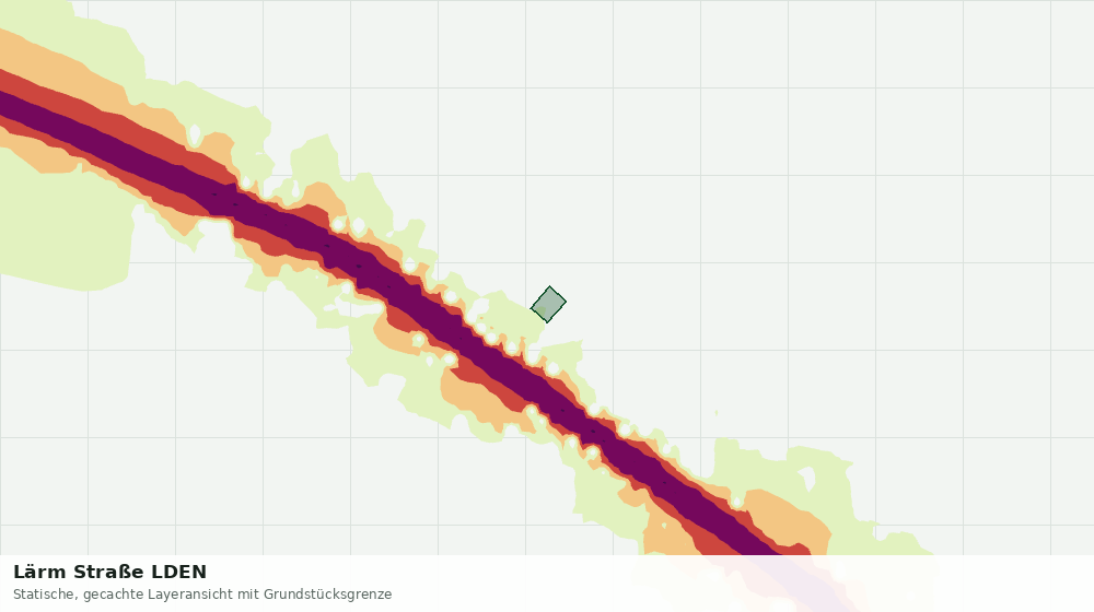 Statische Kartenansicht: Lärm Straße LDEN