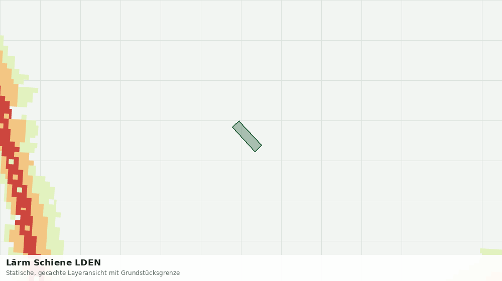 Statische Kartenansicht: Lärm Schiene LDEN