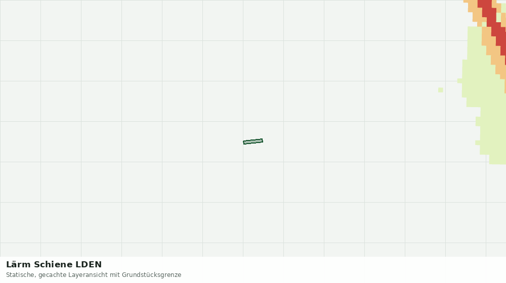 Statische Kartenansicht: Lärm Schiene LDEN