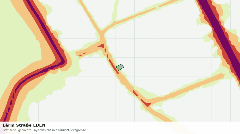 Statische Kartenansicht: Lärm Straße LDEN