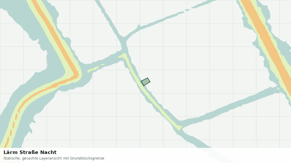 Statische Kartenansicht: Lärm Straße Nacht