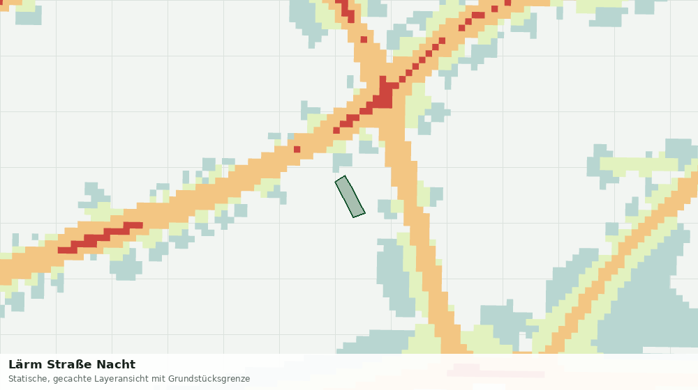 Statische Kartenansicht: Lärm Straße Nacht