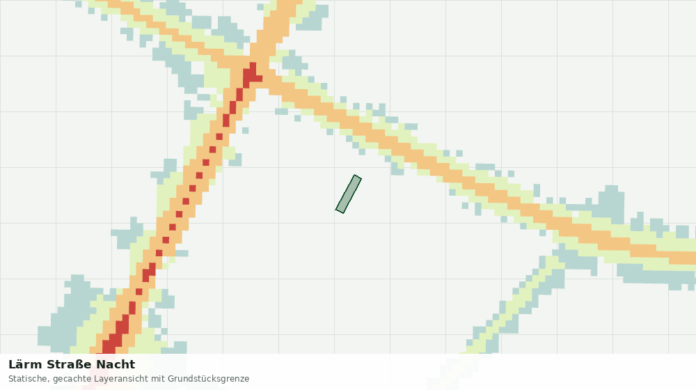 Statische Kartenansicht: Lärm Straße Nacht