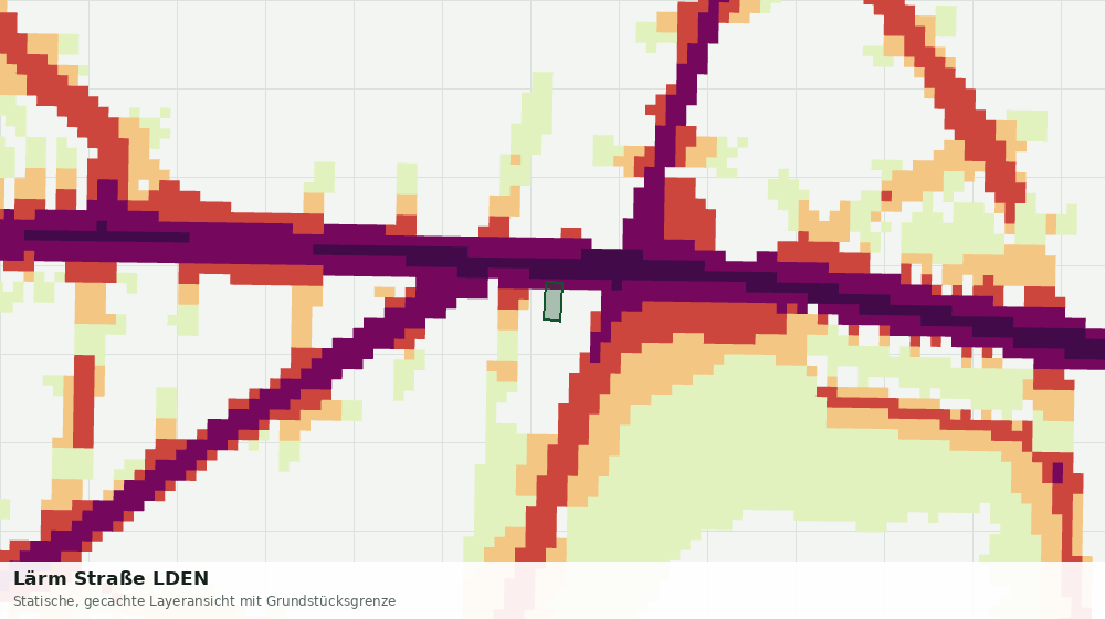 Statische Kartenansicht: Lärm Straße LDEN