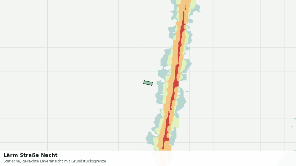 Statische Kartenansicht: Lärm Straße Nacht