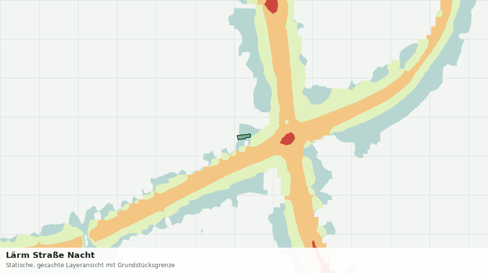 Statische Kartenansicht: Lärm Straße Nacht