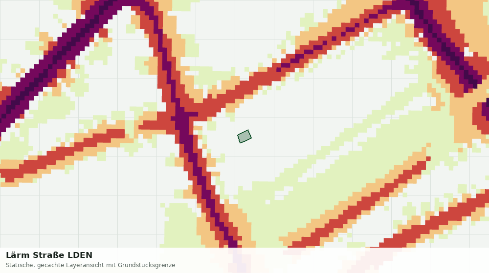 Statische Kartenansicht: Lärm Straße LDEN