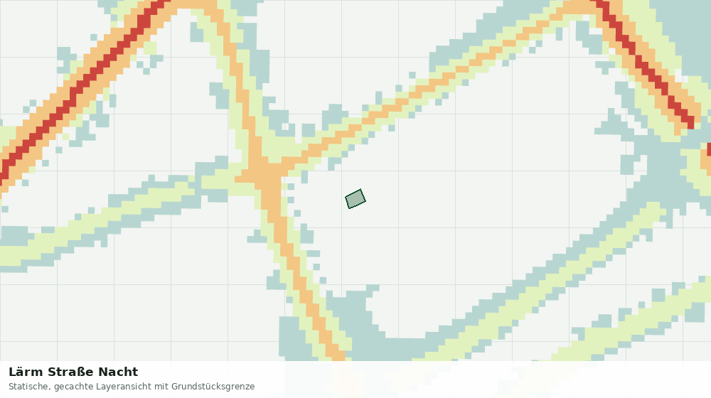 Statische Kartenansicht: Lärm Straße Nacht