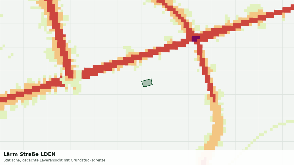 Statische Kartenansicht: Lärm Straße LDEN