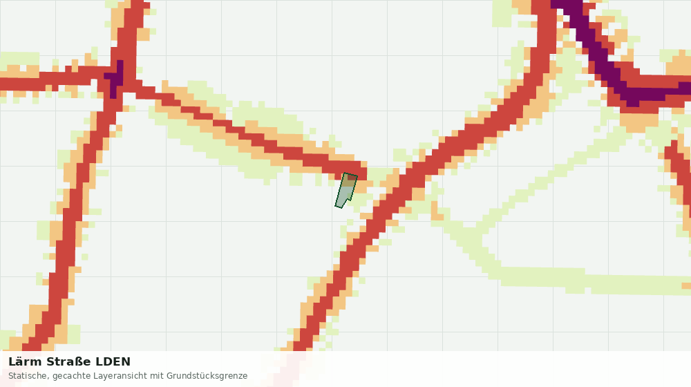 Statische Kartenansicht: Lärm Straße LDEN