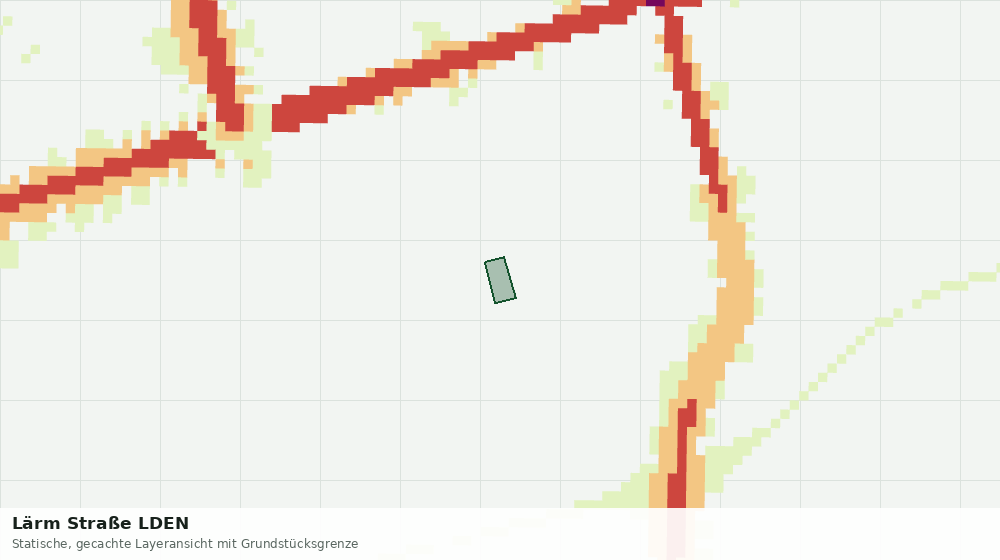Statische Kartenansicht: Lärm Straße LDEN