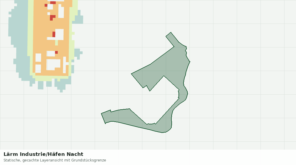 Statische Kartenansicht: Lärm Industrie/Häfen Nacht