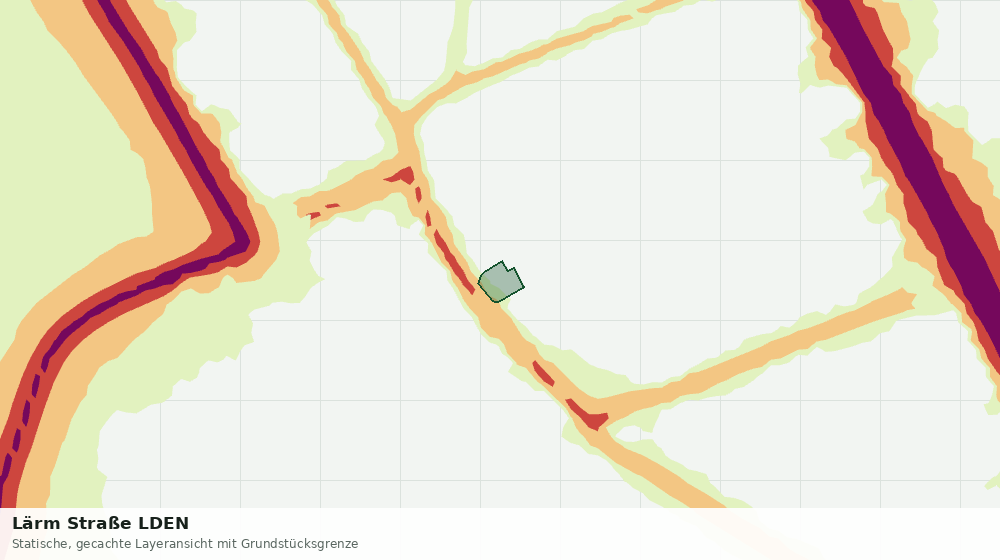 Statische Kartenansicht: Lärm Straße LDEN