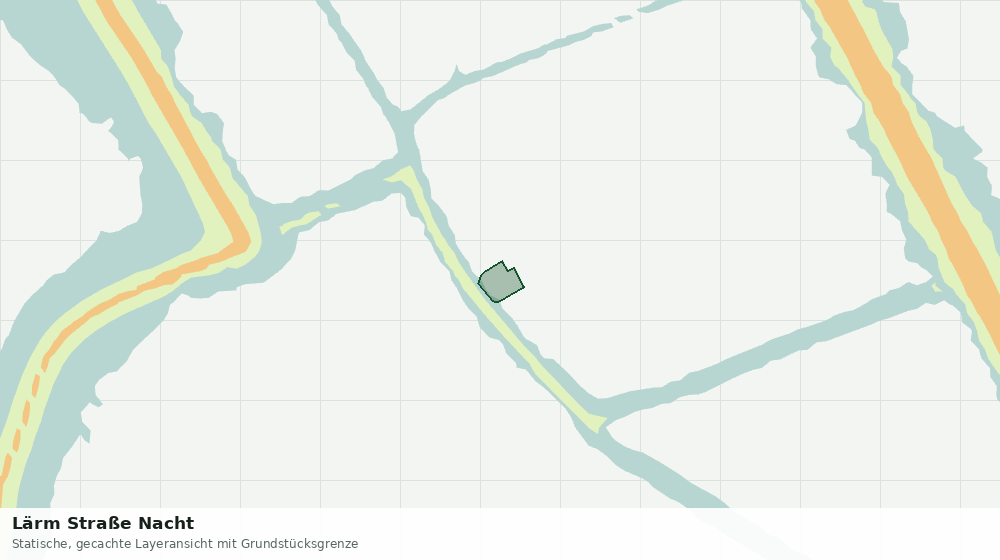 Statische Kartenansicht: Lärm Straße Nacht