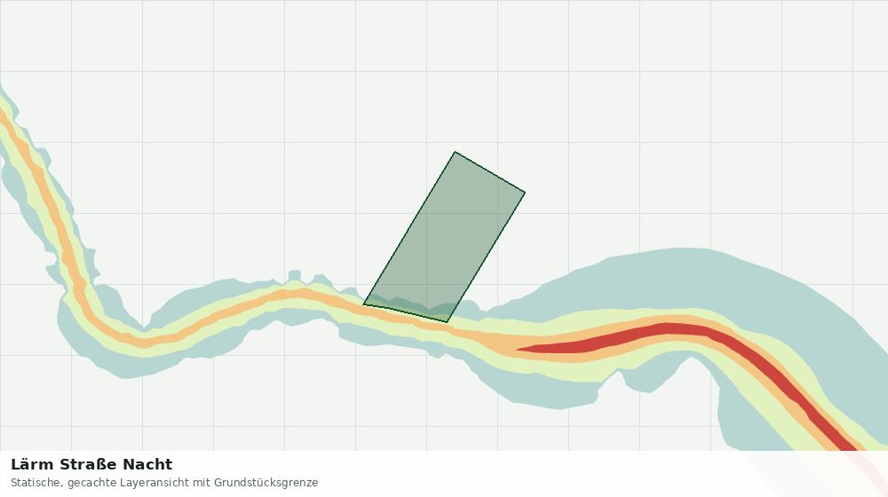 Statische Kartenansicht: Lärm Straße Nacht