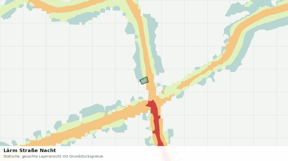 Statische Kartenansicht: Lärm Straße Nacht