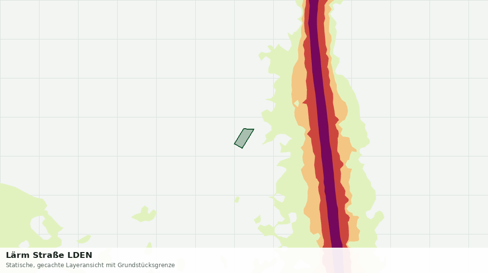 Statische Kartenansicht: Lärm Straße LDEN