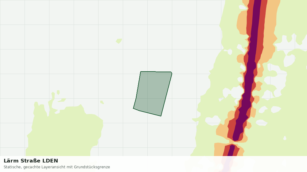 Statische Kartenansicht: Lärm Straße LDEN