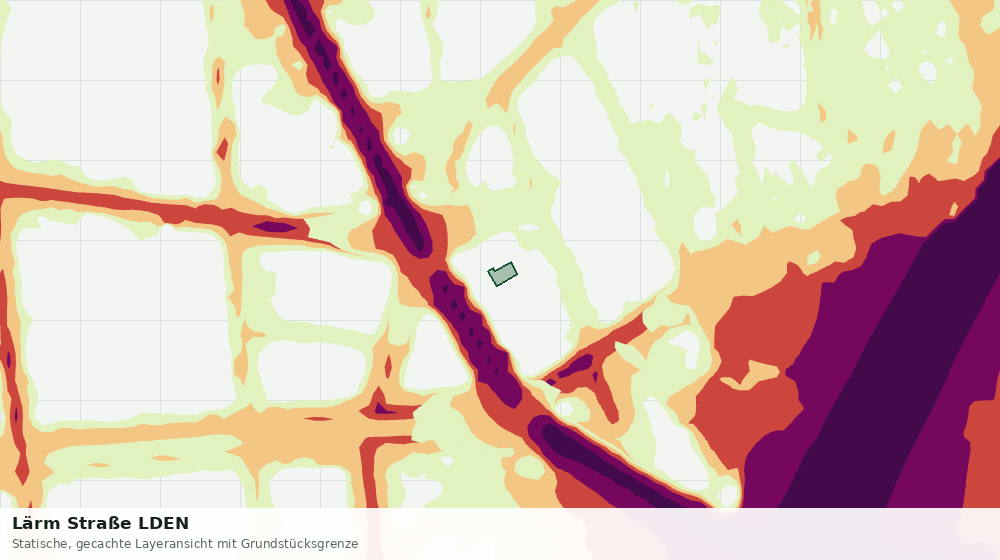 Statische Kartenansicht: Lärm Straße LDEN