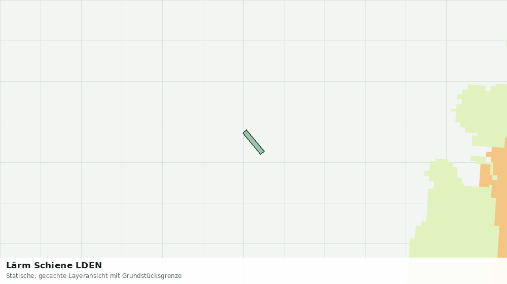 Statische Kartenansicht: Lärm Schiene LDEN