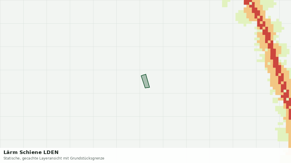 Statische Kartenansicht: Lärm Schiene LDEN