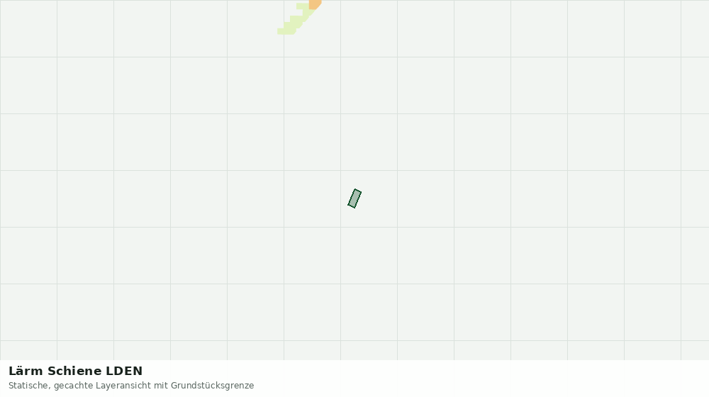 Statische Kartenansicht: Lärm Schiene LDEN