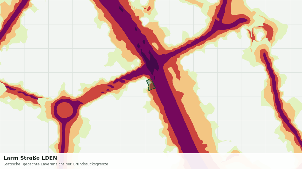 Statische Kartenansicht: Lärm Straße LDEN