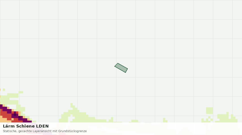 Statische Kartenansicht: Lärm Schiene LDEN