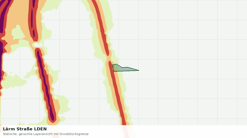 Statische Kartenansicht: Lärm Straße LDEN