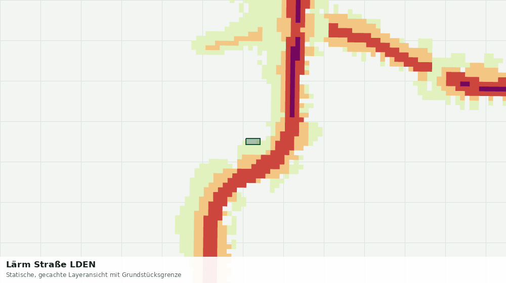 Statische Kartenansicht: Lärm Straße LDEN