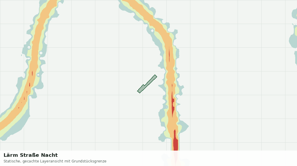 Statische Kartenansicht: Lärm Straße Nacht