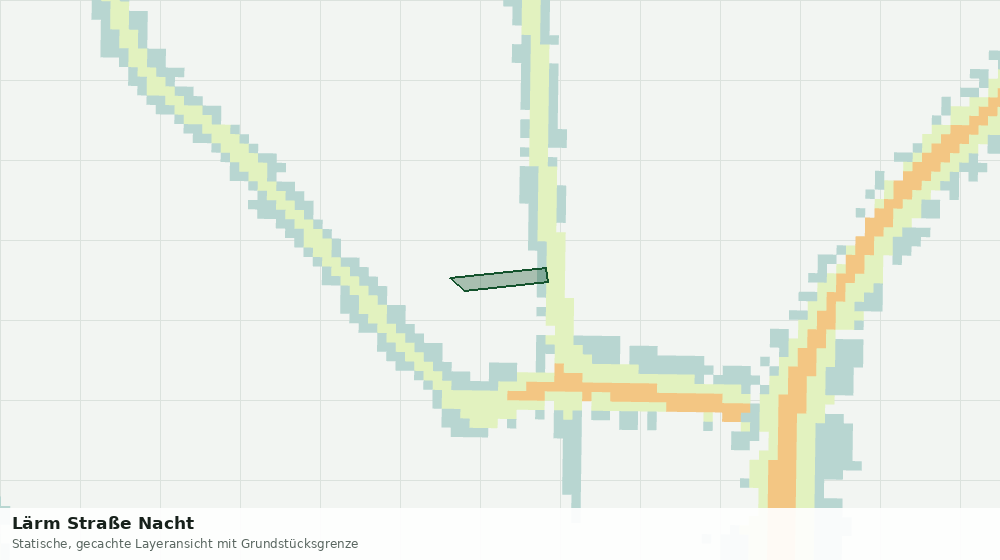 Statische Kartenansicht: Lärm Straße Nacht