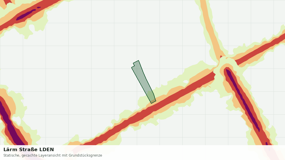 Statische Kartenansicht: Lärm Straße LDEN