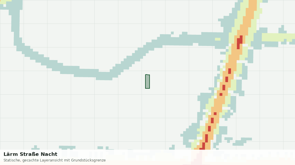 Statische Kartenansicht: Lärm Straße Nacht