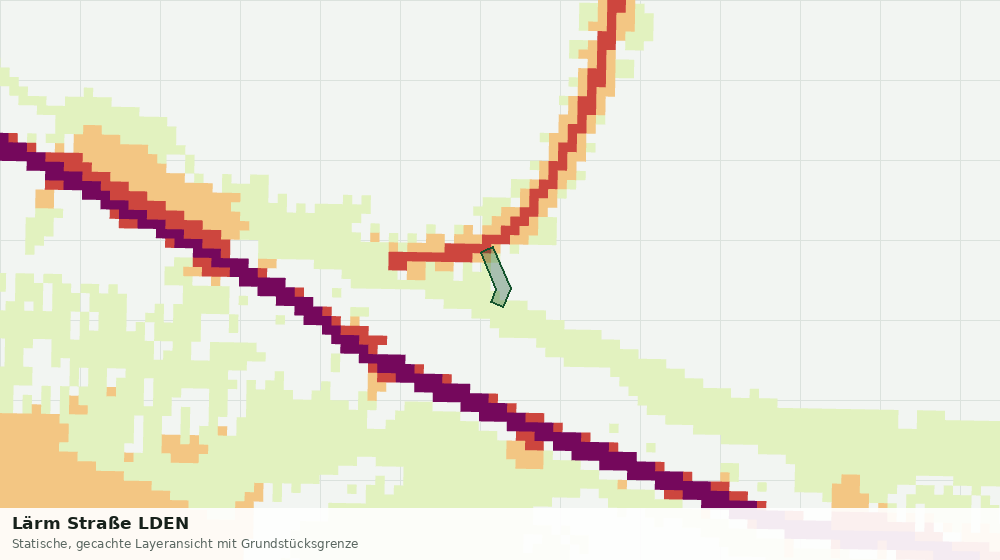 Statische Kartenansicht: Lärm Straße LDEN