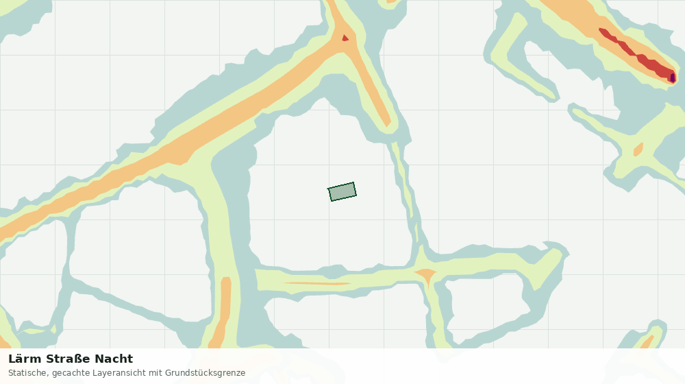 Statische Kartenansicht: Lärm Straße Nacht