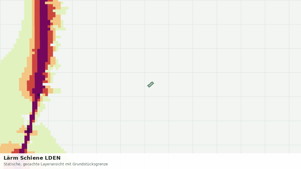 Statische Kartenansicht: Lärm Schiene LDEN