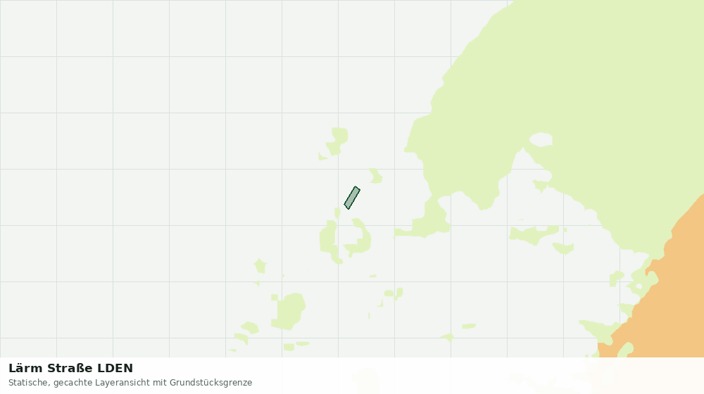 Statische Kartenansicht: Lärm Straße LDEN