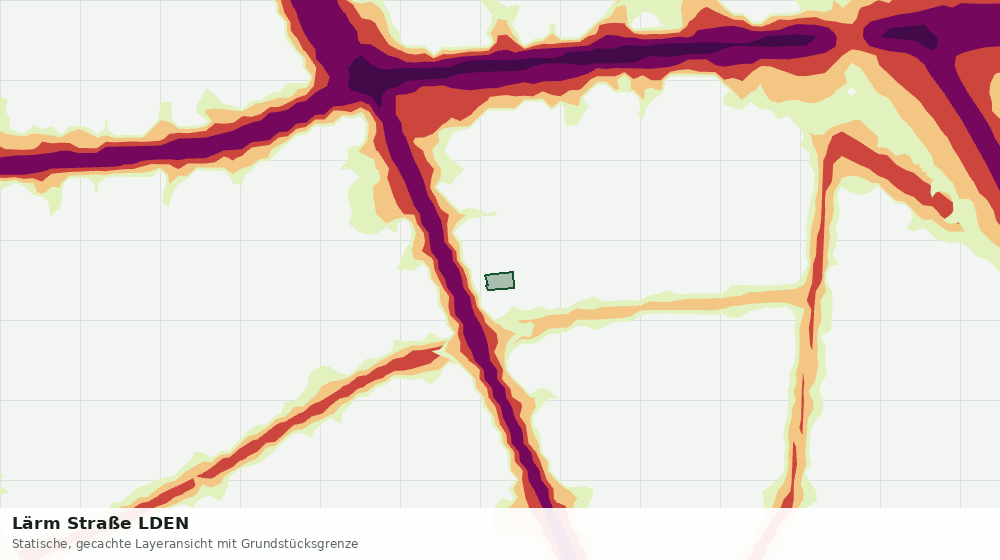 Statische Kartenansicht: Lärm Straße LDEN