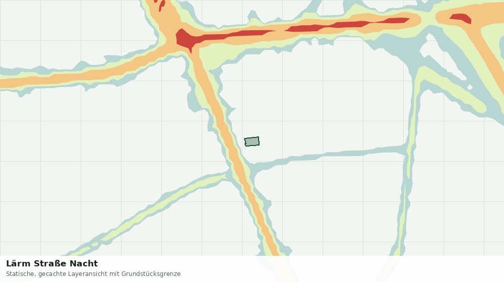 Statische Kartenansicht: Lärm Straße Nacht