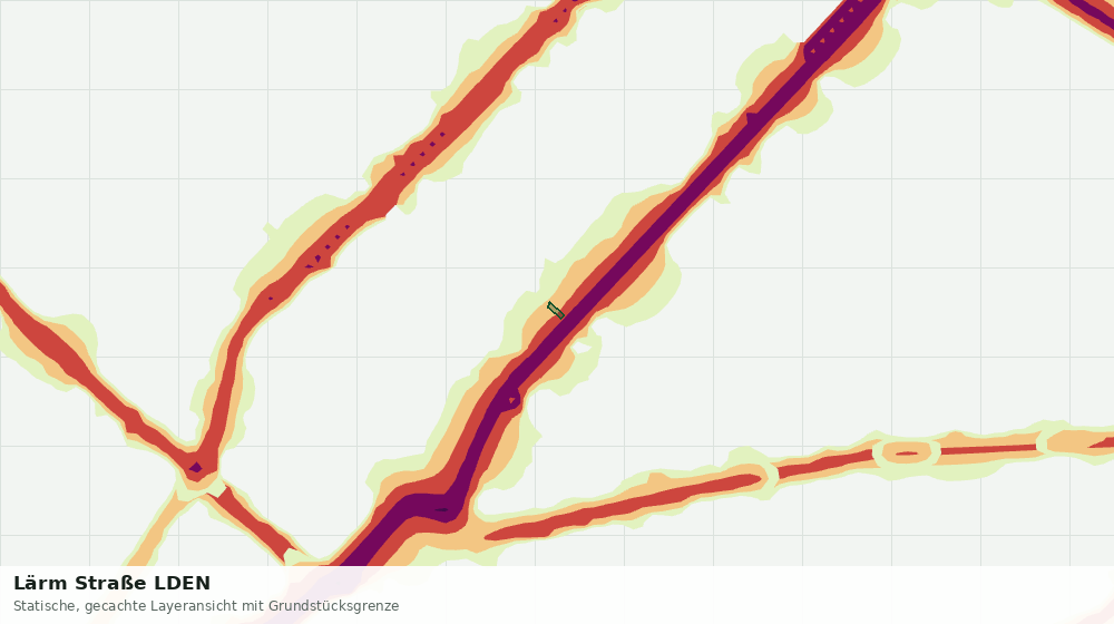 Statische Kartenansicht: Lärm Straße LDEN